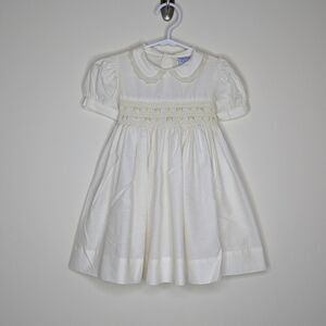 Vintage Friedknit Creations Smocked Flower Dress 24m